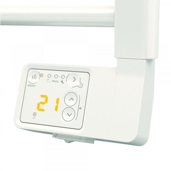 E-BOZEN elektromos fürdőszobai fűtőtest, termosztáttal, fehér, 600 W