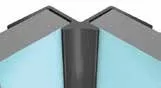 SANOWALL belső sarokprofil, matt ezüst
