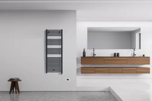 E-INNSBRUCK CONTRACT elektromos fürdőszobai fűtőtest, fekete, 750 W