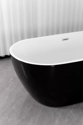 CUBA szabadon álló térkád, fekete/fehér