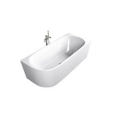   LUMA falsíkra/sarokba állítható aszimmetrikus fürdőkád, jobbos kivitel