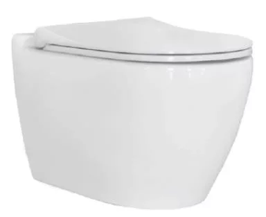 UNO perem nélküli fali WC slim "soft close" ülőkével