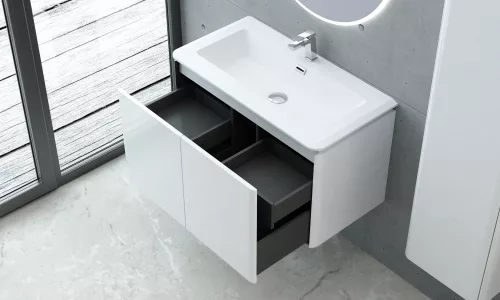 GAMA 90 függesztett bútorszett, fehér