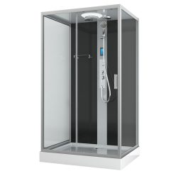  BOSTON komplett hidromasszázs zuhanykabin, króm, keverőcsappal