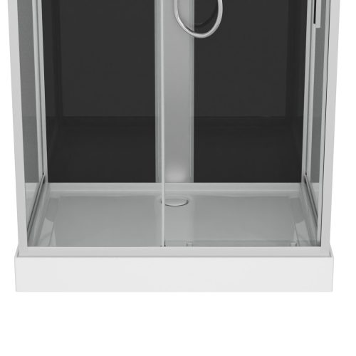 BOSTON komplett hidromasszázs zuhanykabin, króm, keverőcsappal