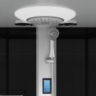 BOSTON komplett hidromasszázs zuhanykabin, króm, keverőcsappal