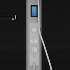 BOSTON komplett hidromasszázs zuhanykabin, króm, keverőcsappal