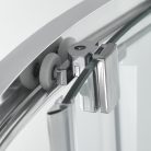 BOSTON komplett hidromasszázs zuhanykabin, króm, keverőcsappal