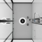 NEW YORK komplett hidromasszázs zuhanykabin, fehér hátfallal