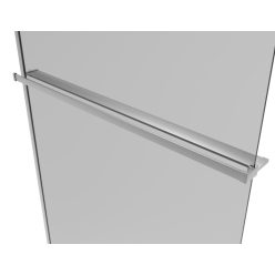   Törölközőtartó piperepolccal zuhanyfalakhoz, 120 cm, króm