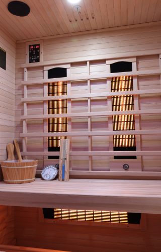 TWINCOMBI infra- és finn szauna kombináció, kétszemélyes