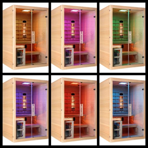 TWINCOMBI infra- és finn szauna kombináció, kétszemélyes