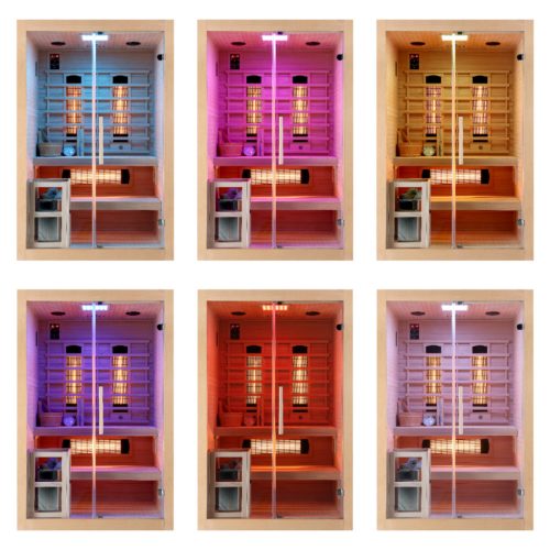 TWINCOMBI infra- és finn szauna kombináció, kétszemélyes