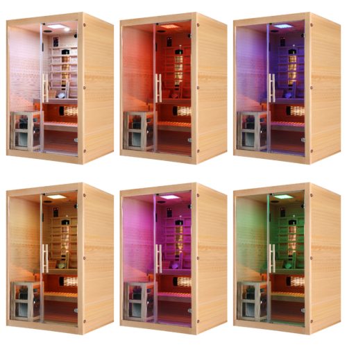 TWINCOMBI infra- és finn szauna kombináció, kétszemélyes