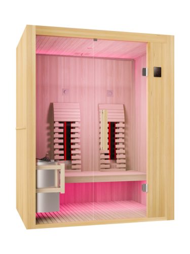 ALASKA infra- és finn szauna kombináció, kétszemélyes