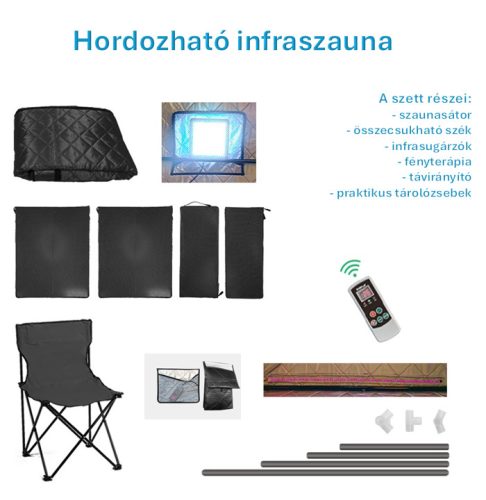 Hordozható infraszauna