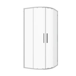 SANOSLIM íves sarokkabin, 80 cm, króm