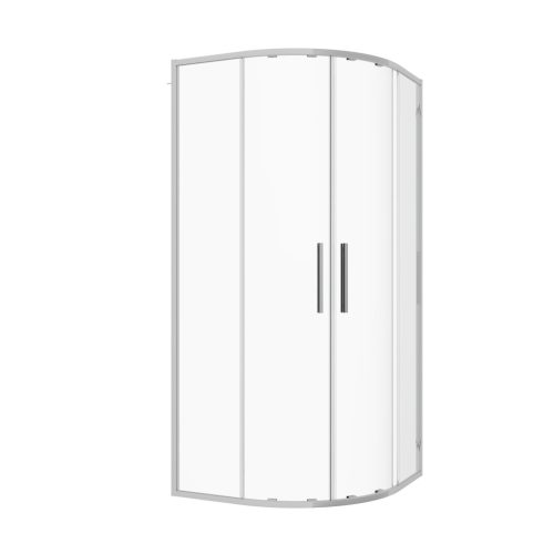 SANOSLIM íves sarokkabin, 90 cm, króm