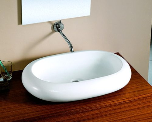 Kerámiamosdó, síklapos, ovális