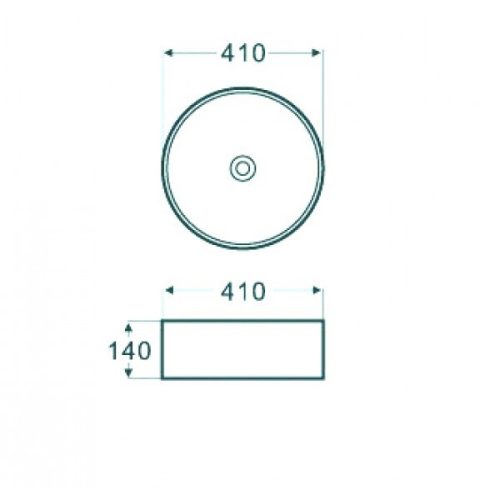 SLIM síklapos kerámiamosdó, kerek