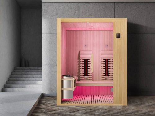 ALASKA infra- és finn szauna kombináció, kétszemélyes
