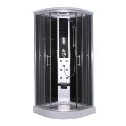 SCALA hidromasszázs zuhanykabin, fekete