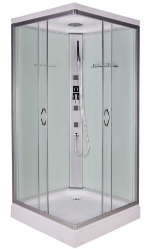 TWIST hidromasszázs zuhanykabin, szögletes, 90 cm