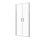 SANOSLIM kétszárnyas lengőajtó, 90 cm, króm
