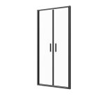 SANOSLIM kétszárnyas lengőajtó, 100 cm, fekete