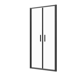 SANOSLIM kétszárnyas lengőajtó, 100 cm, fekete