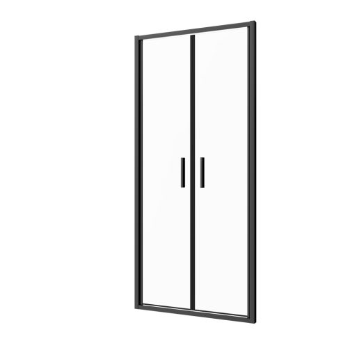 SANOSLIM kétszárnyas lengőajtó, 100 cm, fekete