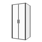 SANOSLIM kétszárnyas lengőajtó, 100 cm, fekete