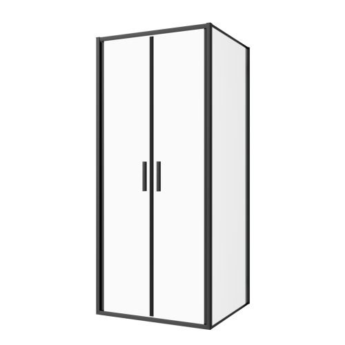 SANOSLIM kétszárnyas lengőajtó, 100 cm, fekete