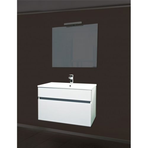 STELLA 80 függesztett mosdóhely, fehér, kerámiamosdóval