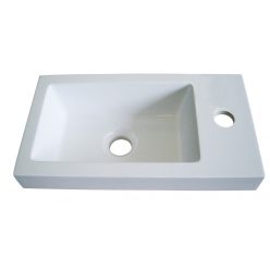 LEON öntött márvány kézmosó, ráépíthető