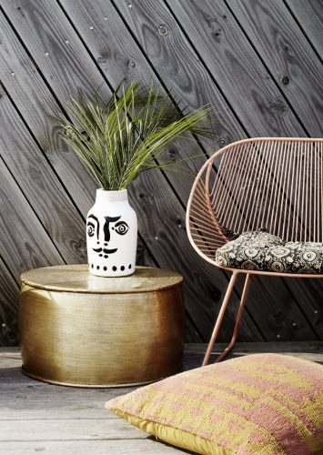 CRAQUELÉ váza arc motívummal