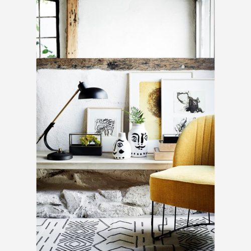 CRAQUELÉ váza arc motívummal