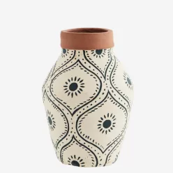 Váza, kerámia, kézzel festett