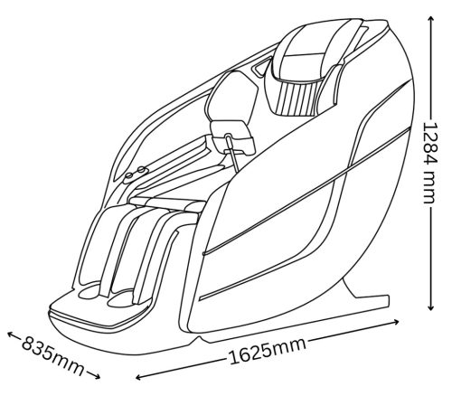Elegance masszázsfotel - Zéró gravitációs funkcióval - 200 W