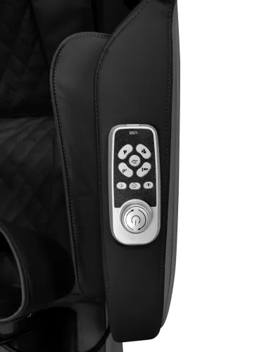 PRIMORA luxus masszázsfotel, fekete - 120 W