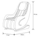 Luxus masszázsfotel, fekete - 70 W