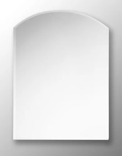 Tükör, íves, fazettázott, világítás nélkül