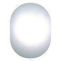 Tükör világítás nélkül, ovális