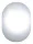 Tükör világítás nélkül, ovális