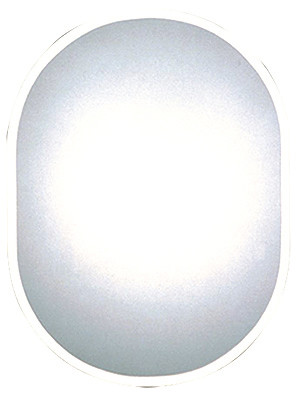 Tükör világítás nélkül, ovális