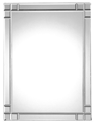 Tükör világítás nélkül, mart szegéllyel