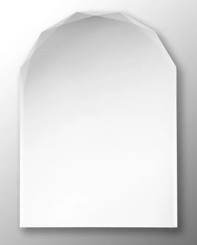 Tükör, íves, csiszolt szegéllyel, világítás nélkül