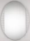 Tükör világítás nélkül, ovális, oldalszegéllyel
