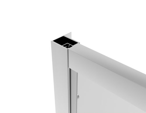 SANOSLIM Pivot zuhanyajtó, 100 cm, króm