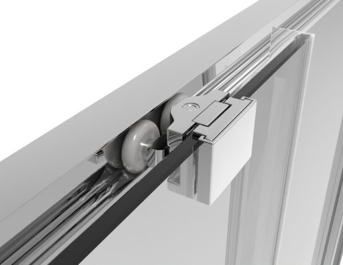 SANOSLIM Pivot zuhanyajtó, 100 cm, króm